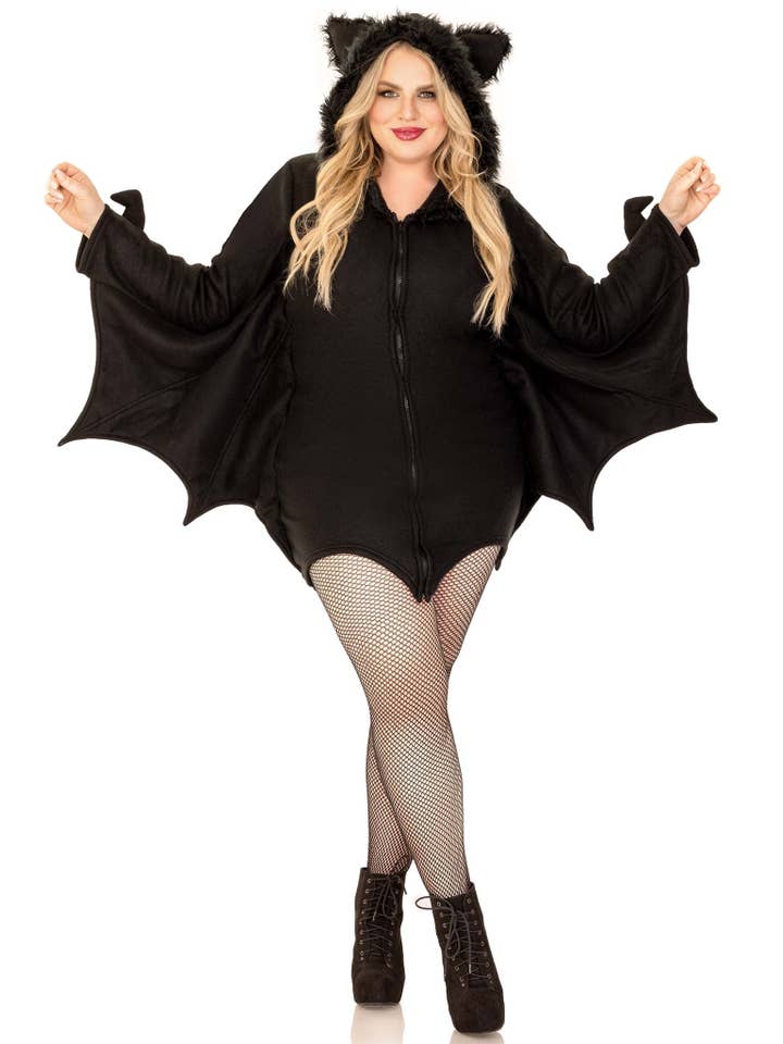 Black Plus Cozy Bat Costume for wholesale on Faire