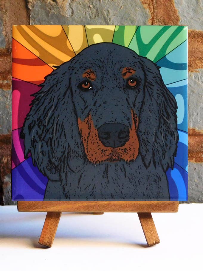 Piastrella in ceramica Gordon Setter per la vendita all'ingrosso da parte di Sabyloo