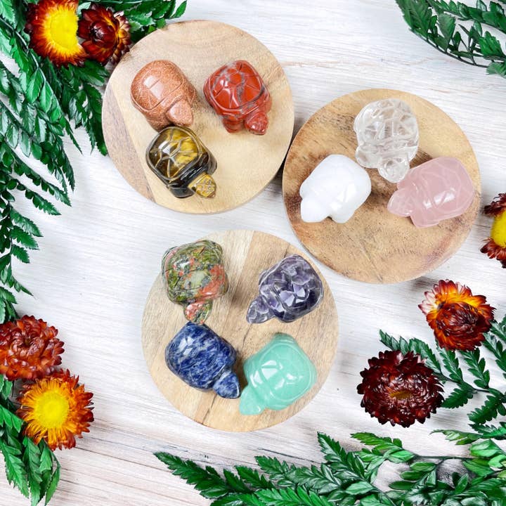 Gemstone Turtle Carving for wholesale by Ewelina Pas Jewelry