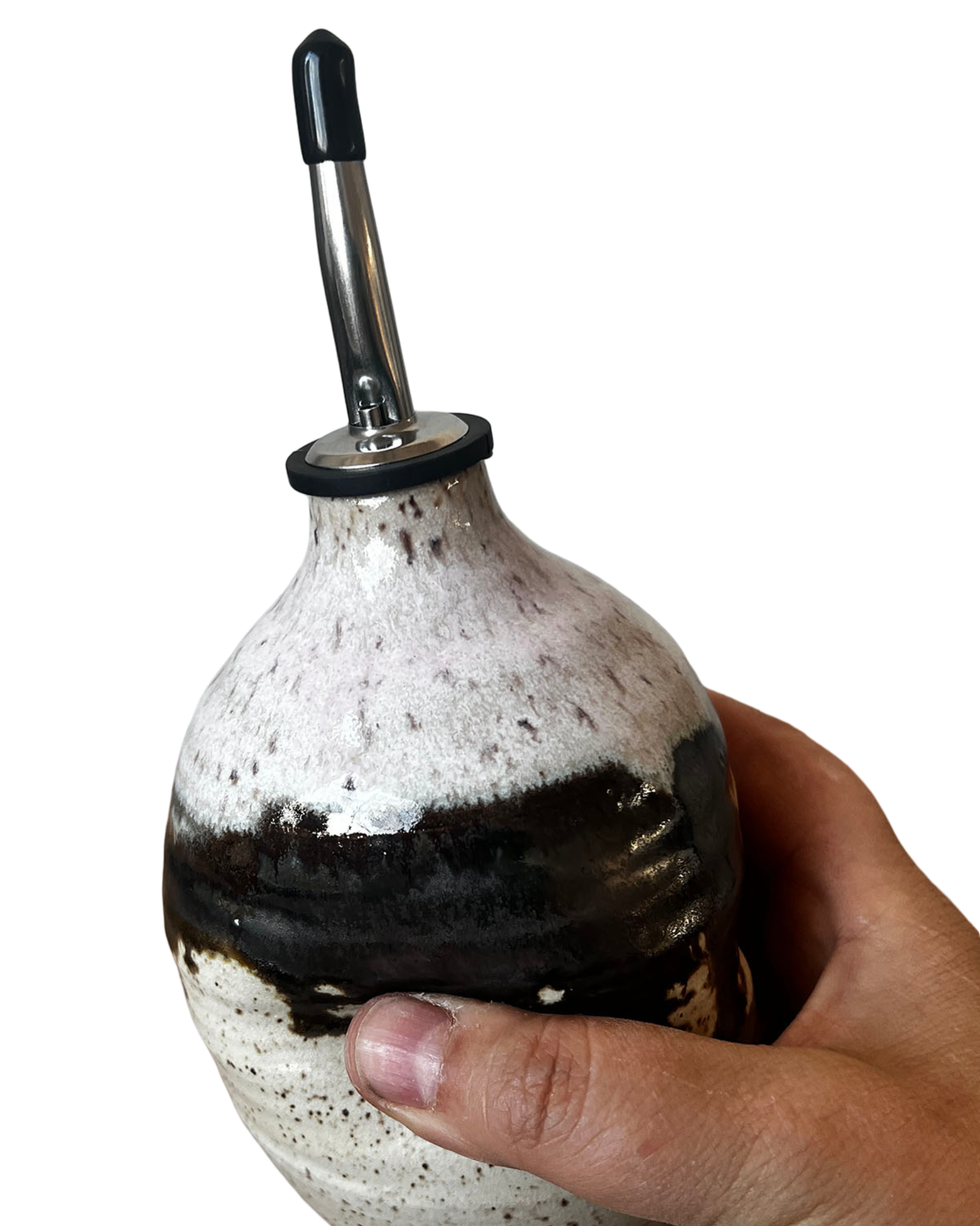 Gina DeSantis Ceramics - Wholesale Oil/Vinegar Dispenser - Borealis Vinegar Cruets6