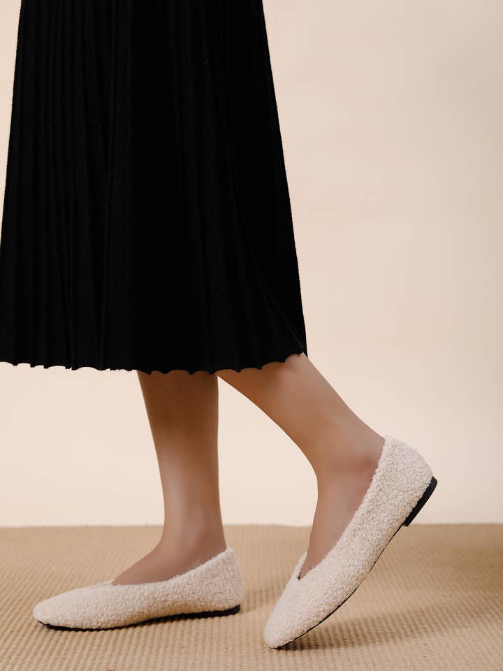 Stephan Paris – wholesale Flats – Women’s – Cozy ballerina in looped fabric – QQ-2642