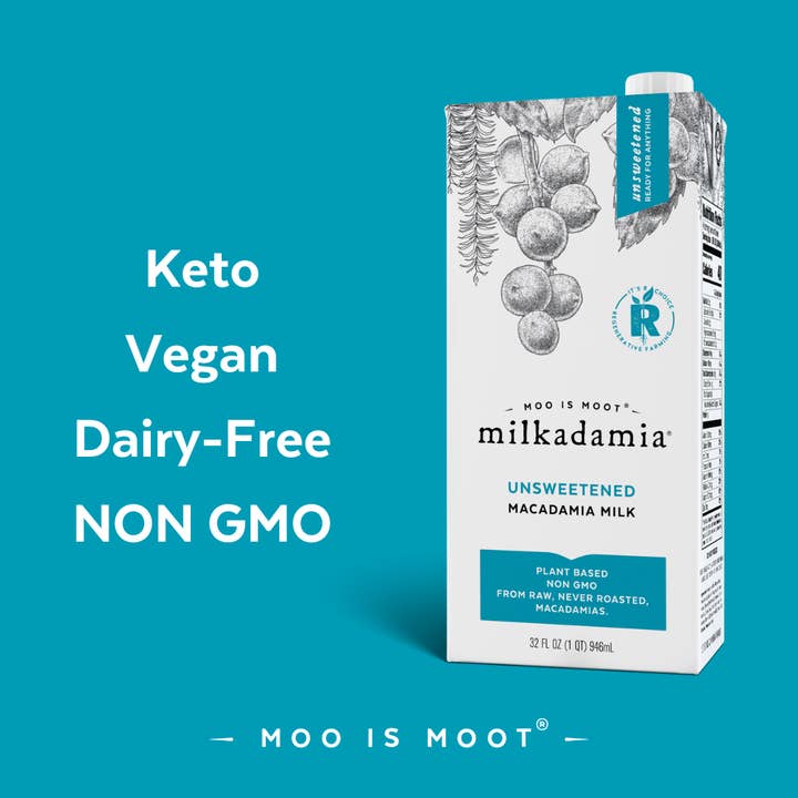 milkadamia - Wholesale Non-Dairy Milk - Unsweetened Macadamia Milk, Plant-based, 32oz2