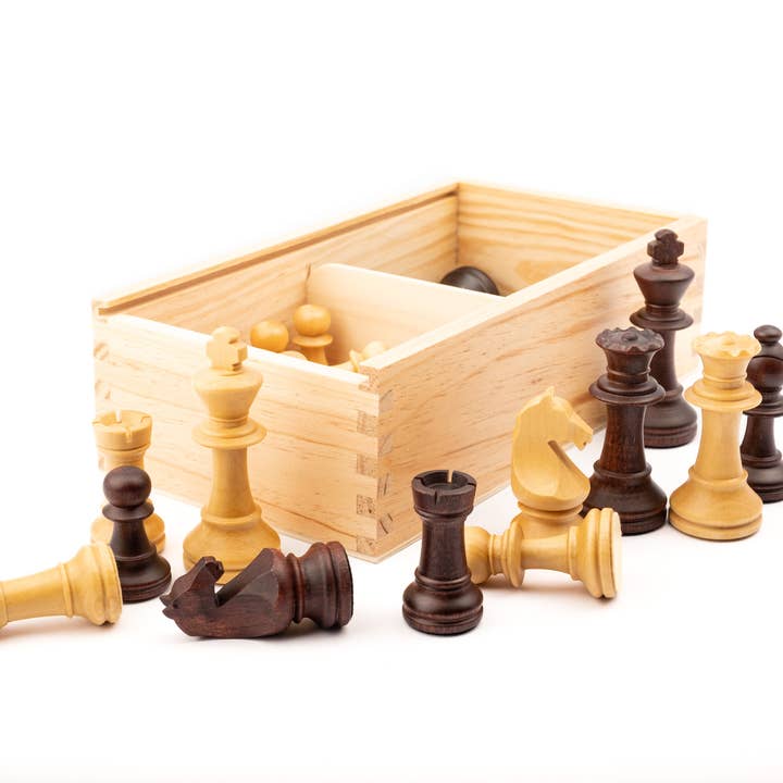 MORA CHESS – Großhandel Brettspiele – Staunton Europa Nr. 5 Schachfiguren – Mahagoni12