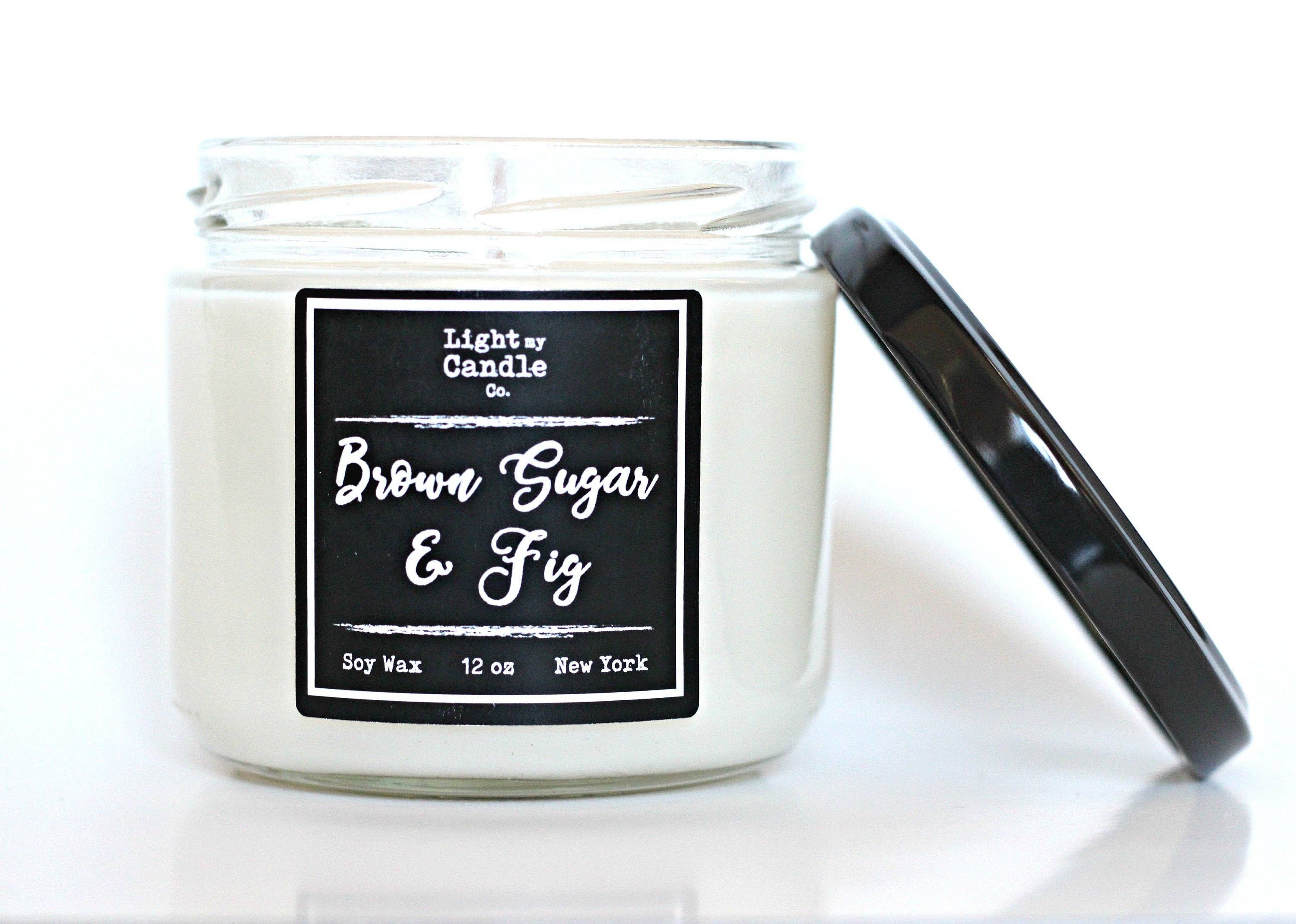 Light My Candle Co - Wholesale Jar/Filled Candle - Brown Sugar & Fig Soy Candle3