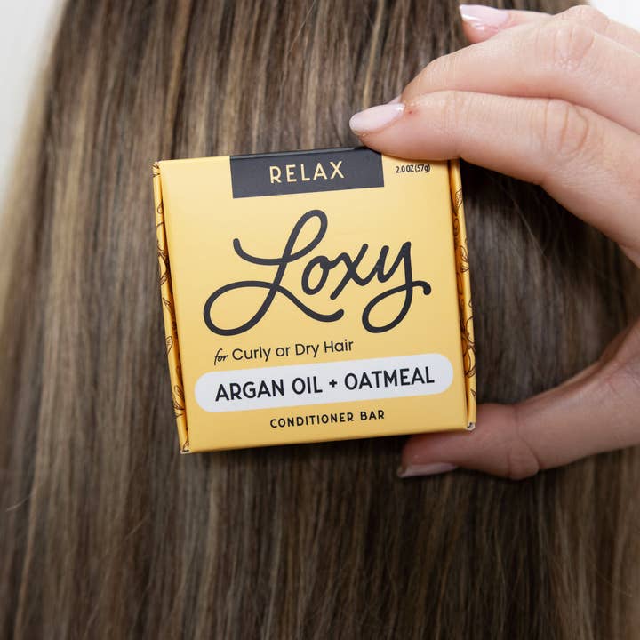 Loxy - Wholesale Hair Conditioner - RELAX: Conditioner Bar for dry, frizzy or curly hair with Argan Oil & Colloidal Oatmeal5