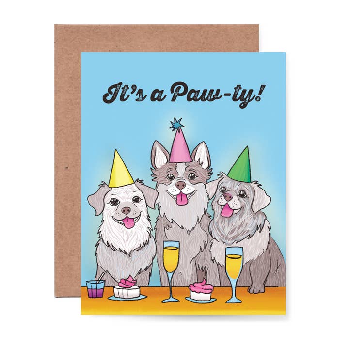 It's a Paw-ty Card for wholesale by Bring Aloha