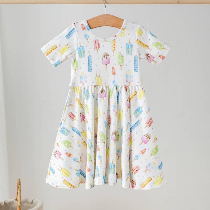 Let's Chill Organic Cotton Twirl Dress for wholesale by Nola Tawk