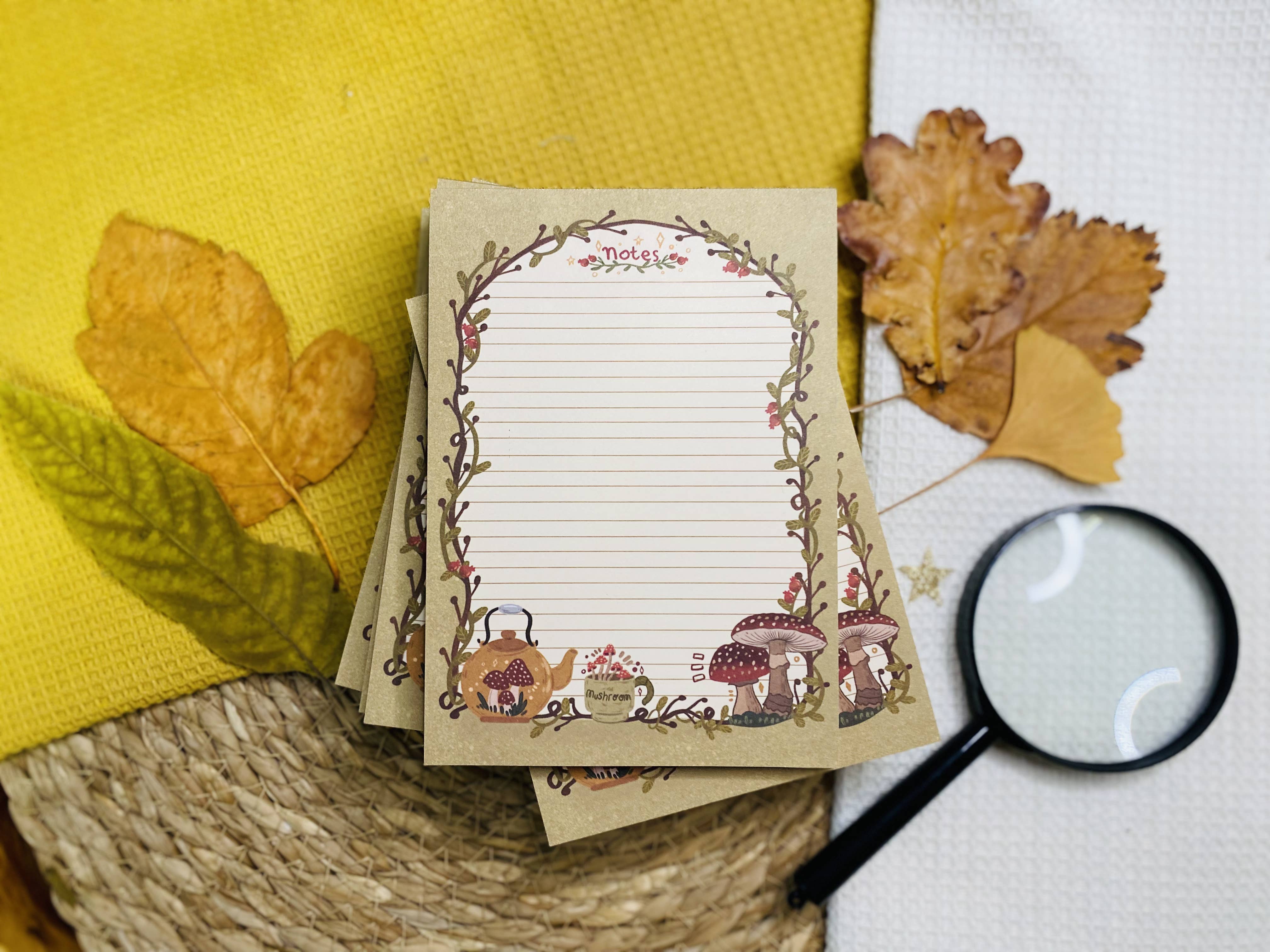 Split Moon Studios - Wholesale Notepad - NEW* Vintage Mushroom Notepad A6 To-Do List4