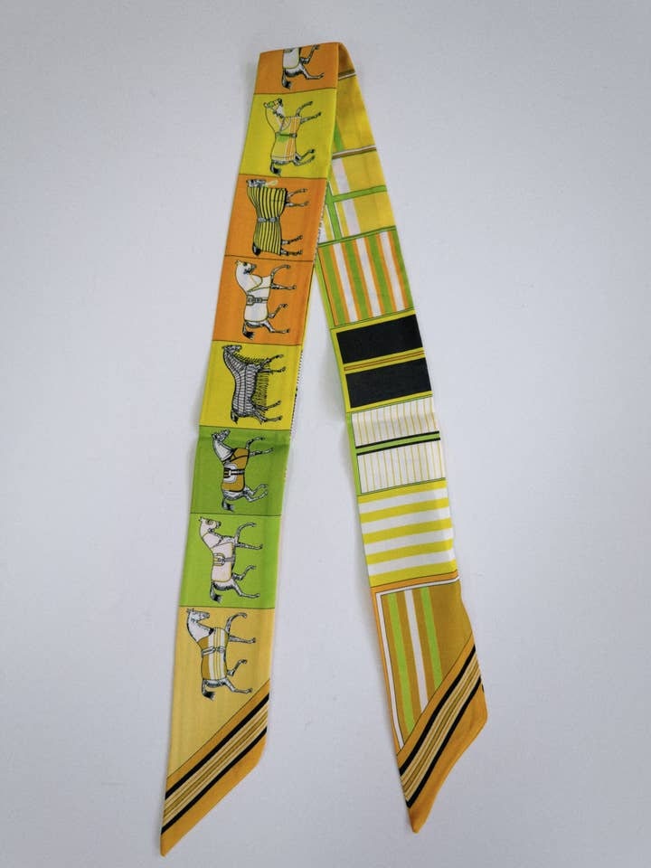 Horse Scarf- Orange & Yellow for wholesale by Fashionably Fitted