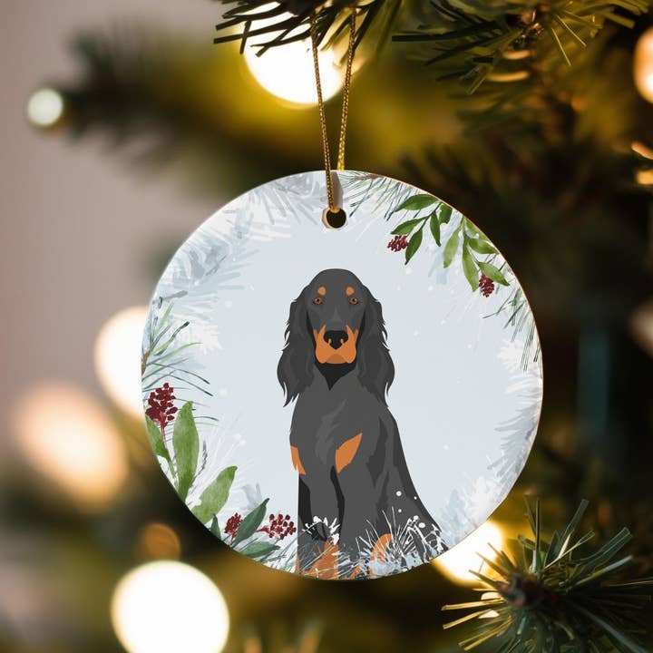 Gordon Setter Hund Juldekorationer för wholesale av Canine Companions