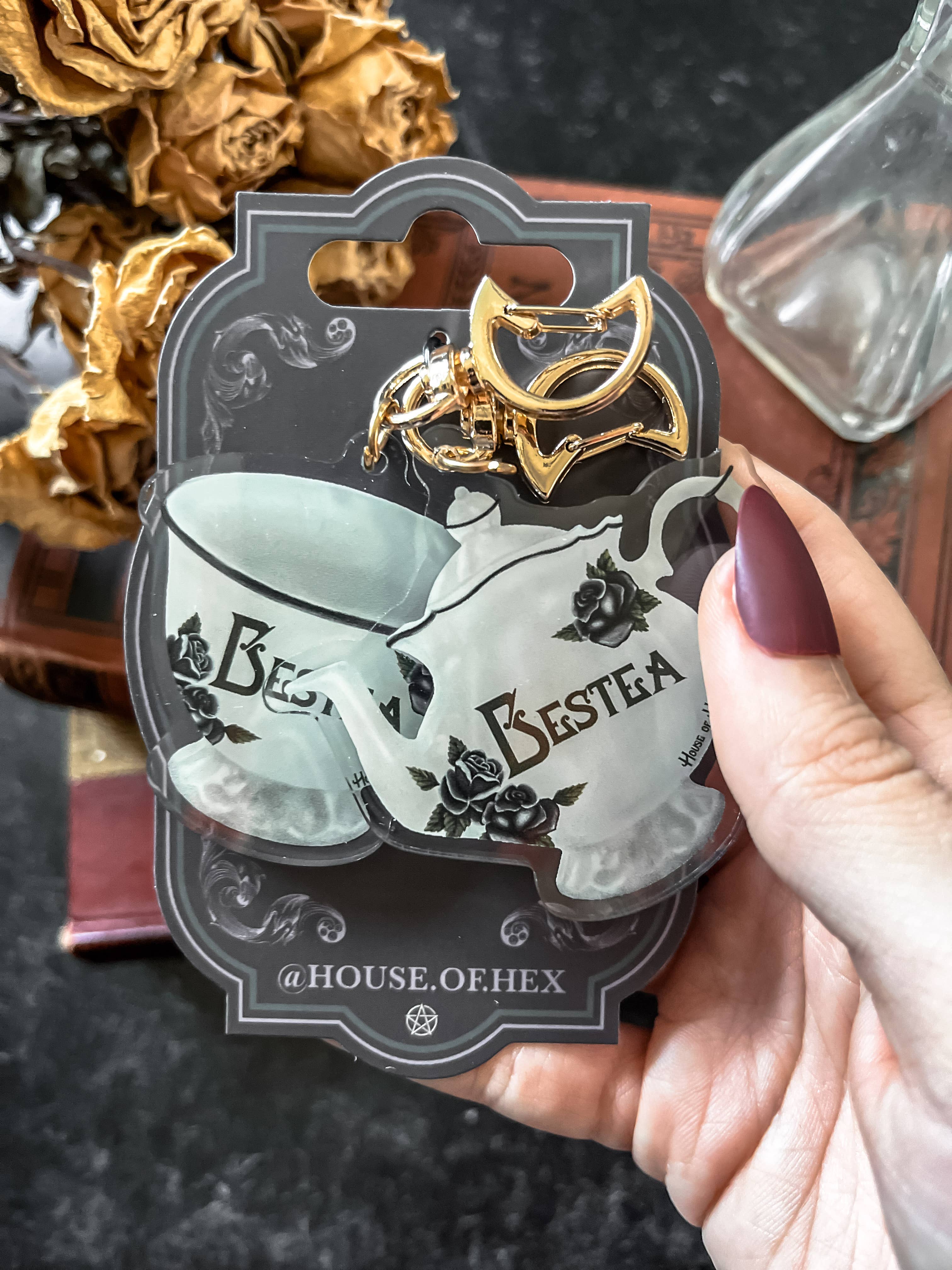 House of Hex – wholesale Keychain – Women's – Bestea Keychain Set | BFF | Tea party | Friendship9