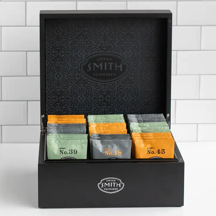 Smith Teamaker - Wholesale Retailer Display - Food & Drink - Smith Wooden Black Display Box1