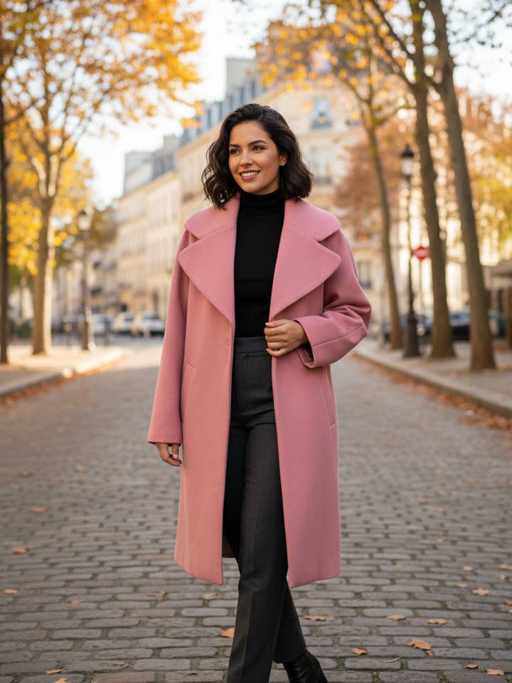 Cappotto Oversize Elegante per la vendita all'ingrosso da parte di Amy & Clo Invogue