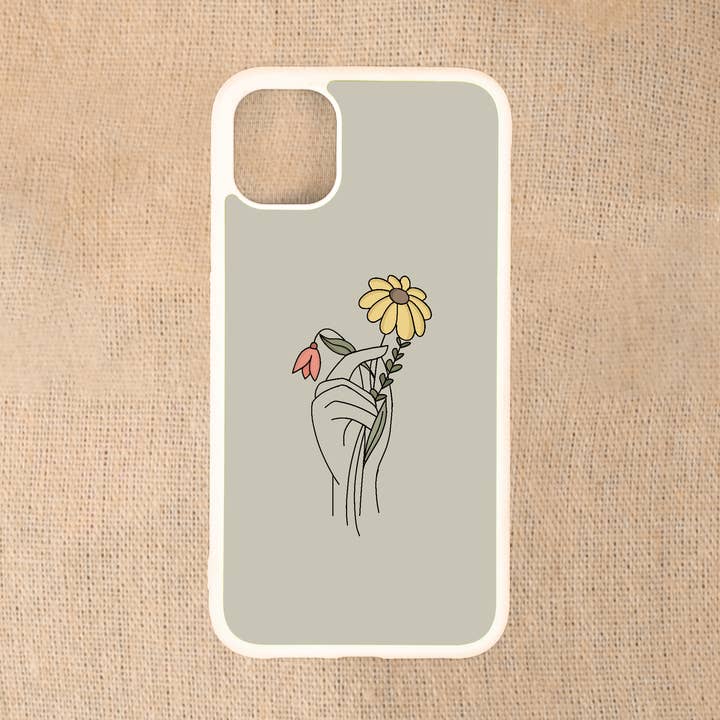 Étui pour téléphone portable Flowers in Hand (sensibilisation au Jour de la Terre) pour la vente par abbyrose