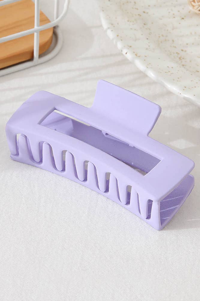 Hana - Wholesale Hair Clip - Women's - Solid Color Rectangle Shaped Hair Claw8