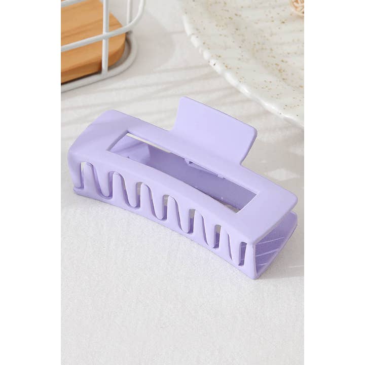 Hana - Wholesale Hair Clip - Women's - Solid Color Rectangle Shaped Hair Claw8