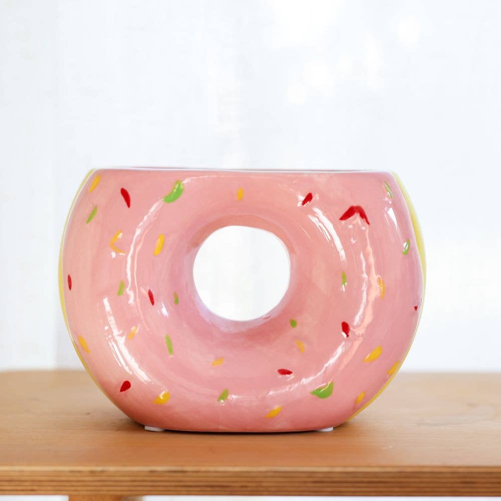 Flora Bunda Inc - Wholesale Vase - Pink Donut Ceramic Planter2