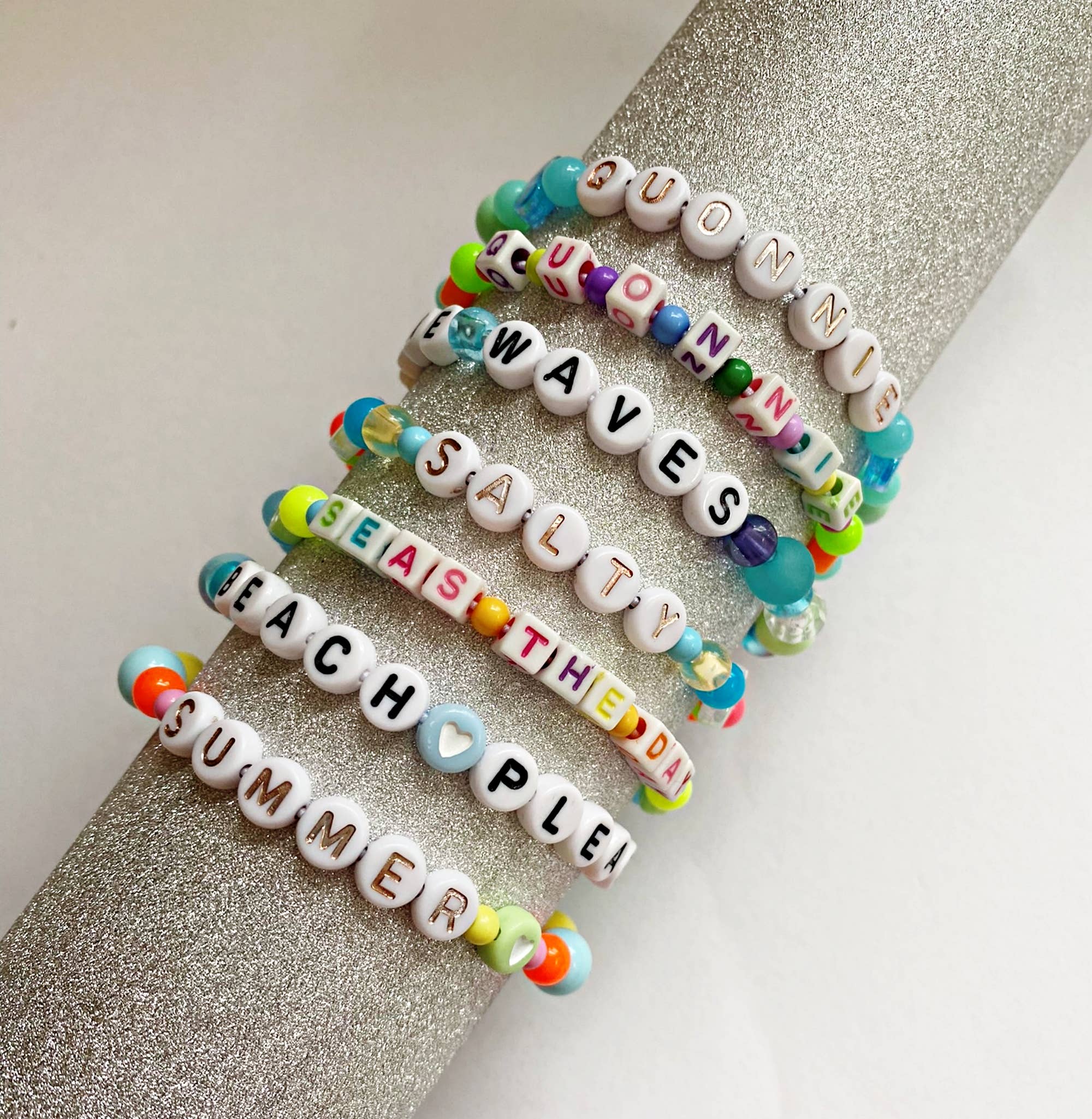 Tanner Glass - Wholesale Beaded Bracelet - Beaded Bracelets: Beach Themes4