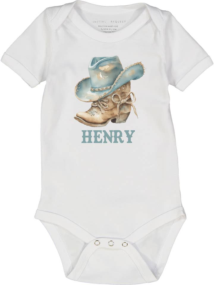 Cowboy Boot with Blue Hat ss body for wholesale by Initial Request