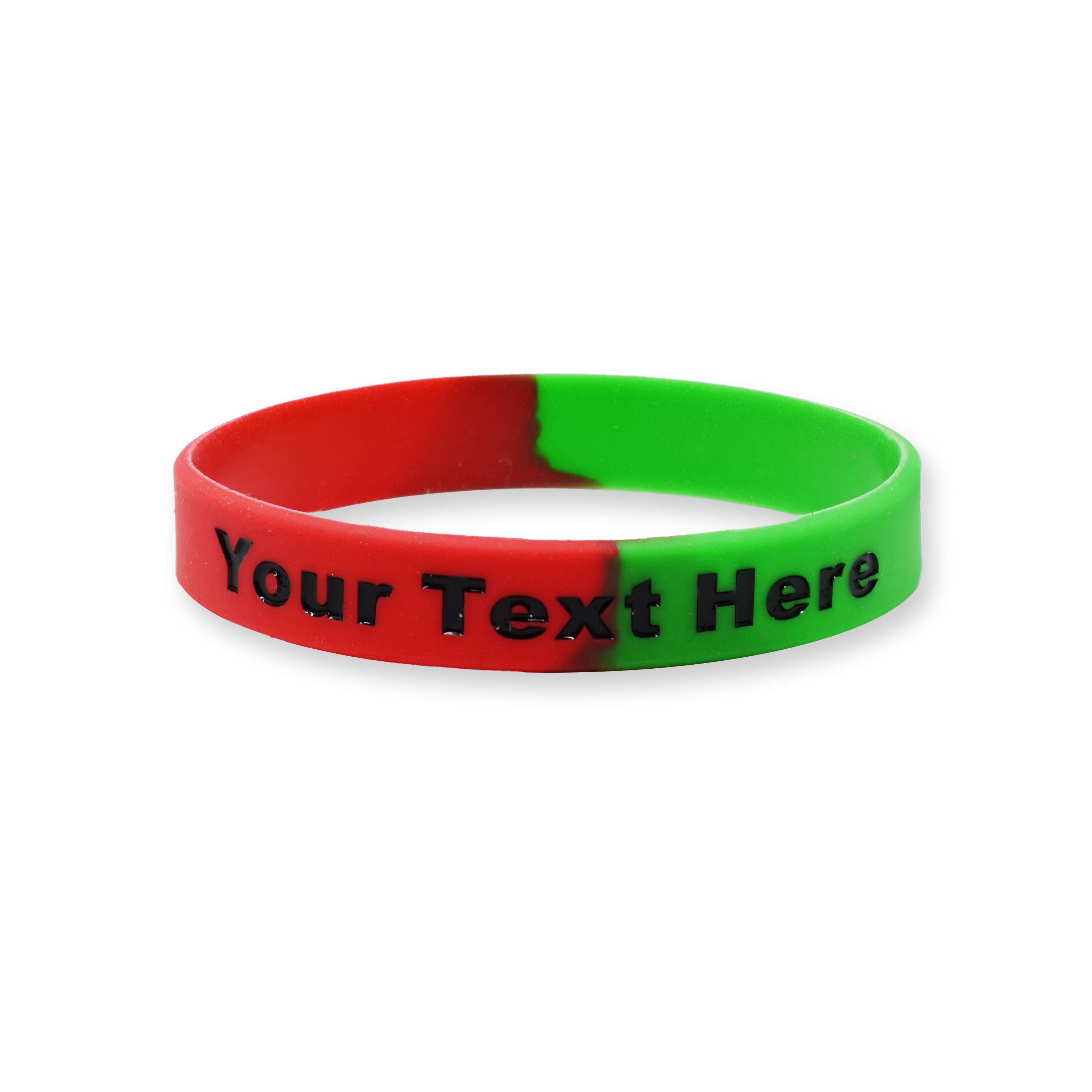 RapidWristbands – Engroshandel Armbånd - Unisex – 100 Pack - Split - Custom Ink Injected Silicone Armbånd44