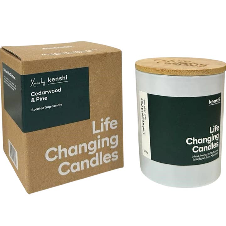 Cedarwood & Pine 220g for wholesale by Kenshi Candles