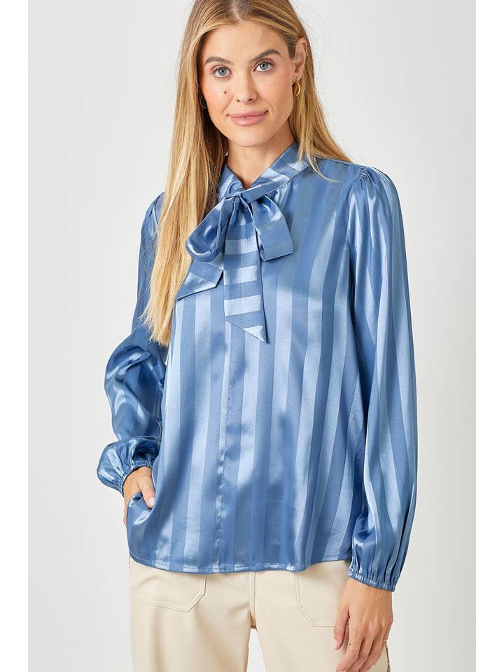 Mystree - Wholesale Blouse - Women's - 60325 Flowy Striped Blouse7
