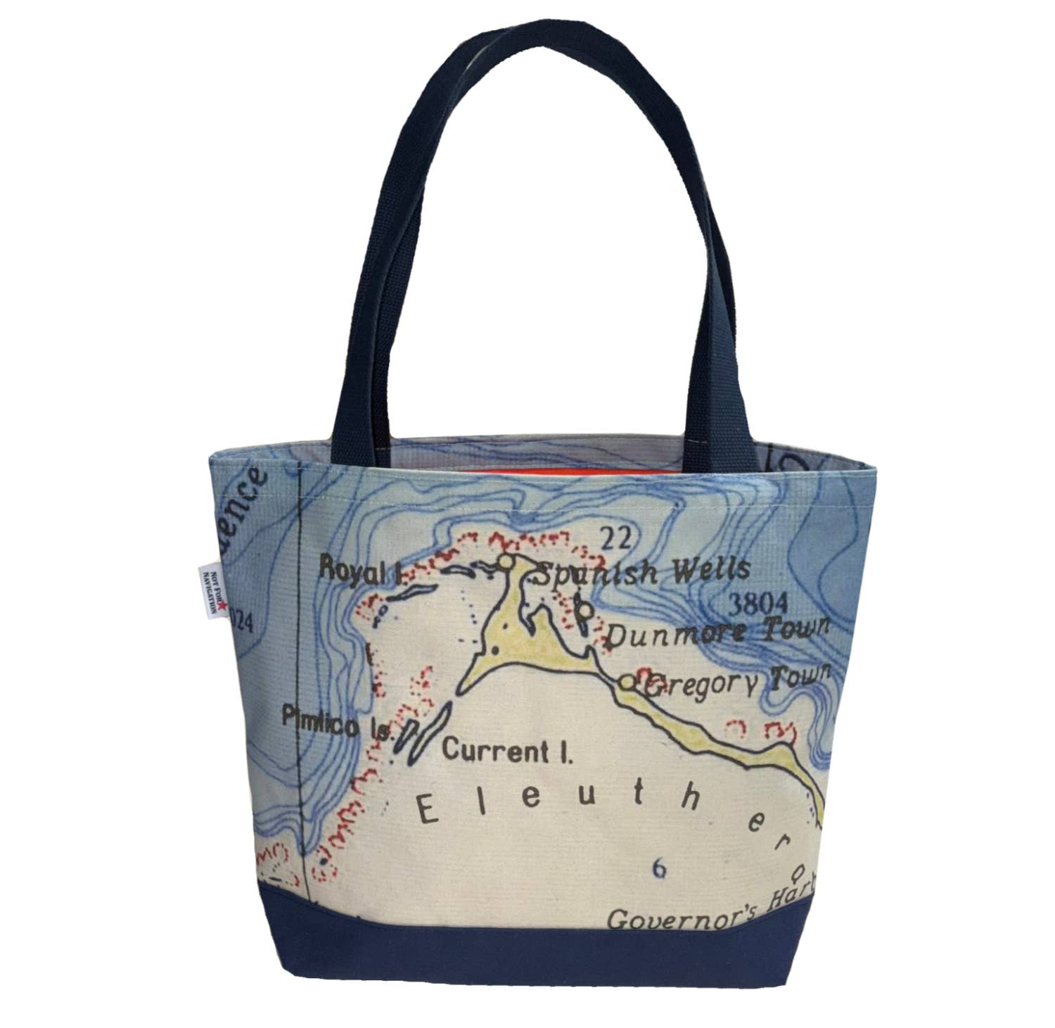 Not for Navigation - Wholesale Tote Bag - Unisex - Coastal Boat Bag – Personalized Nautical Chart & Map Tote2