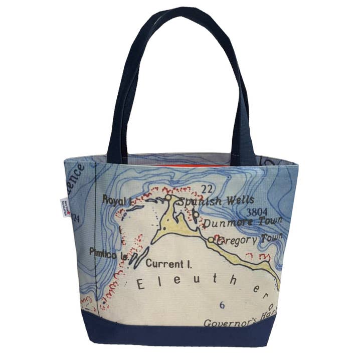 Not for Navigation - Wholesale Tote Bag - Unisex - Coastal Boat Bag – Personalized Nautical Chart & Map Tote2