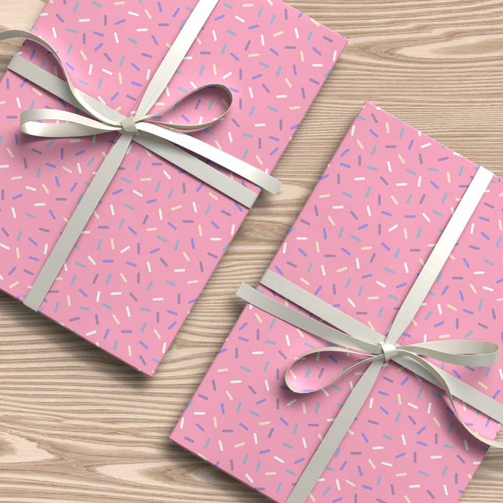 House of Binky – wholesale Flat wrap – Pink Sprinkle Wrapping Paper – Fun Pastel Gift Wrap Sheet for Birthdays & Celebrations (Copy) (Copy) (Copy) (Copy) (Copy)2