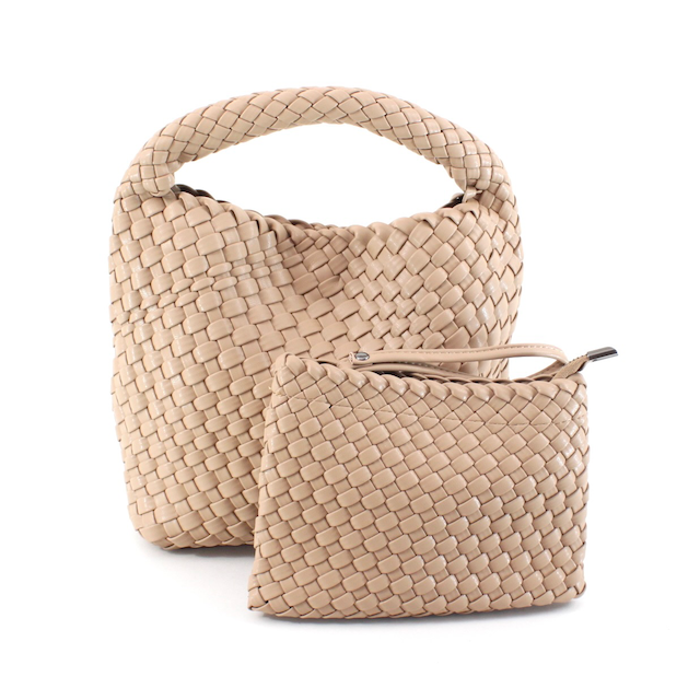 Pretty Persuasions - Vendita all'ingrosso Borsa a tracolla - Donna - Borsa a tracolla hobo in tessuto medio P24015 con custodia per cosmetici5