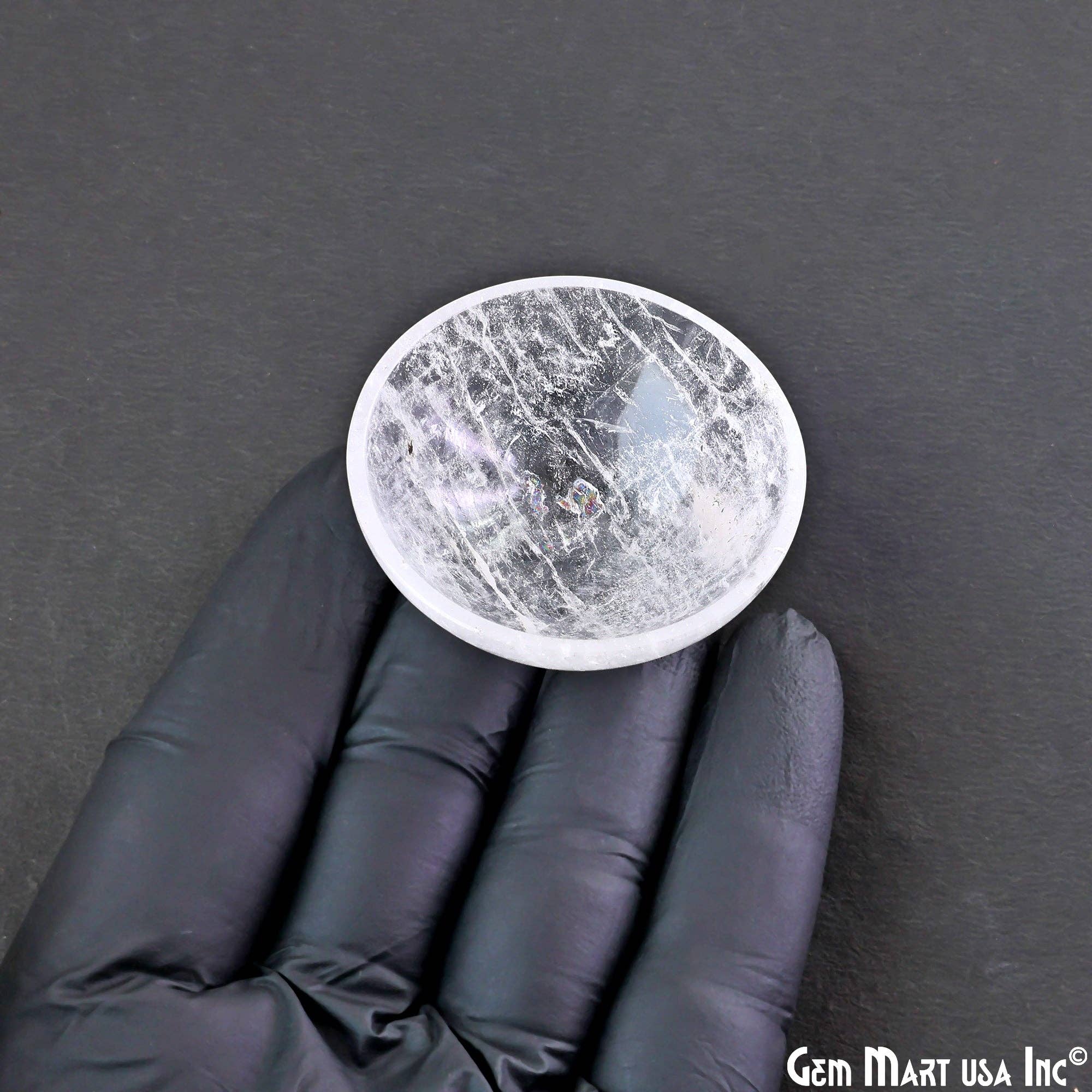 GemMartUSA – wholesale Decorative plate/dish/bowl – Natural Crystal Mini Carved Gemstone Bowl Cup 2 inch8