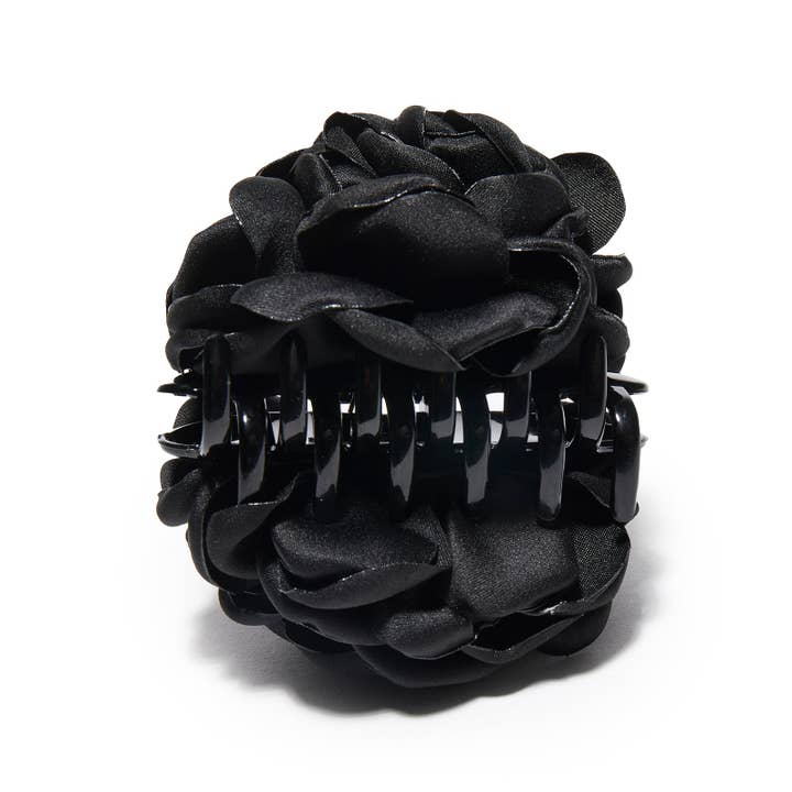 Lele Sadoughi - Wholesale Hair Clip - Women's - Jet Peony Flower Claw Clip