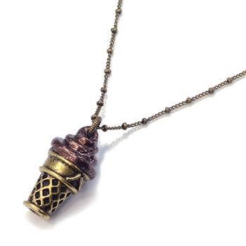 Sweet Romance Jewelry - Wholesale Pendant/Charm Necklace - Frozen Yogurt Pendant Necklaces OL_N1460