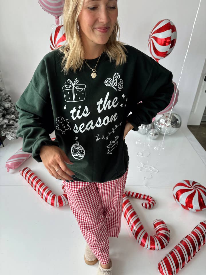 Jules Co - Wholesale Graphic Sweatshirt - Women's - Tis The Season Sweatshirt