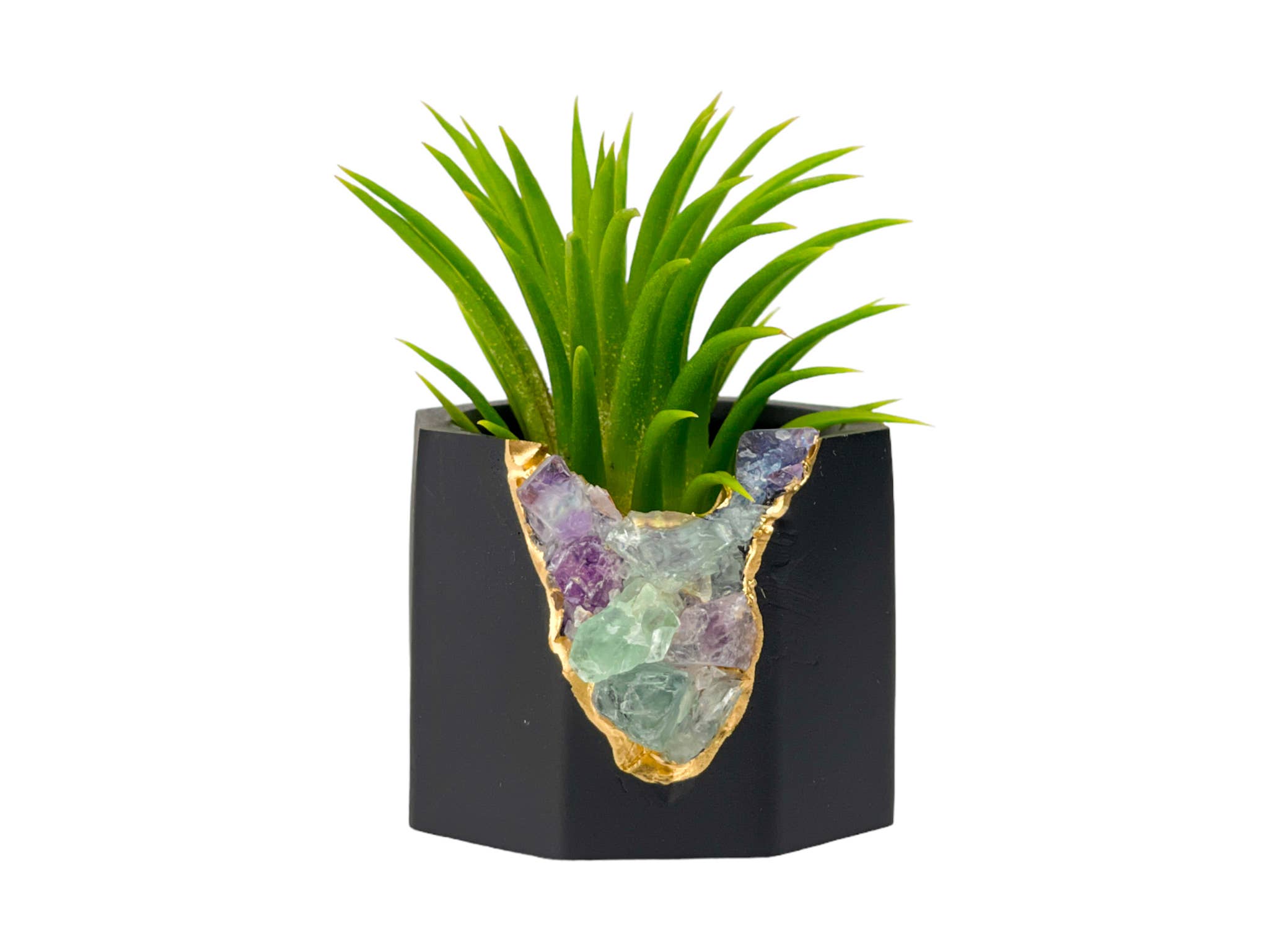 Planters Made in the USA – Großhandel Blumentopf – Dekordisplay mit Fluoritkristallen, kleiner Blumentopf, Airplant2