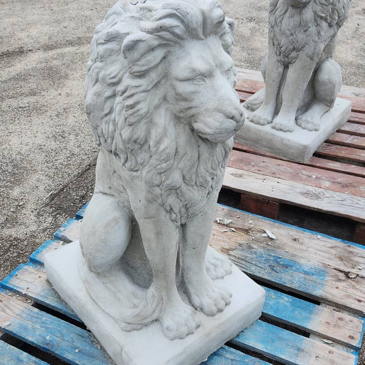 Selcouth Home - Venta al por mayor Escultura - Estatua de león de Concrete Estate6