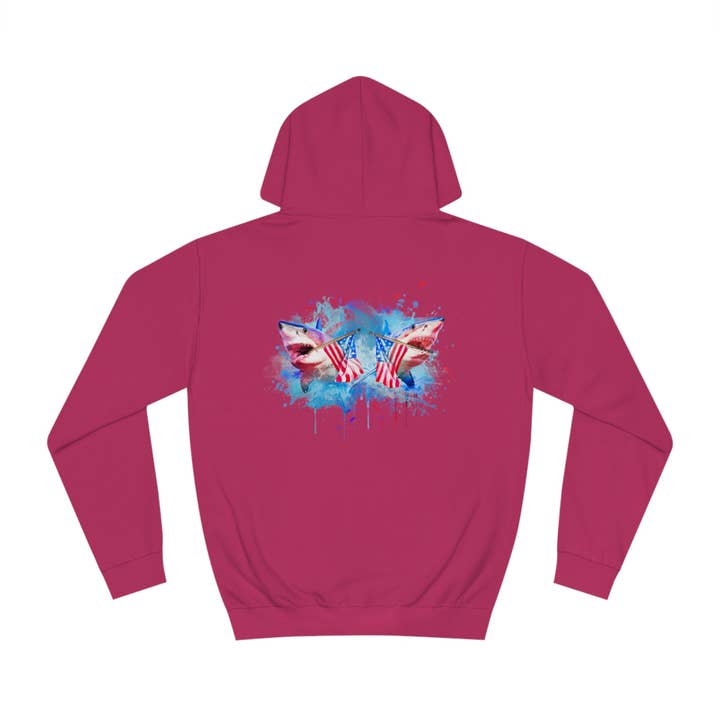 Sudadera con capucha universitaria unisex para venta al por mayor de 2 Sharks Apparel And More