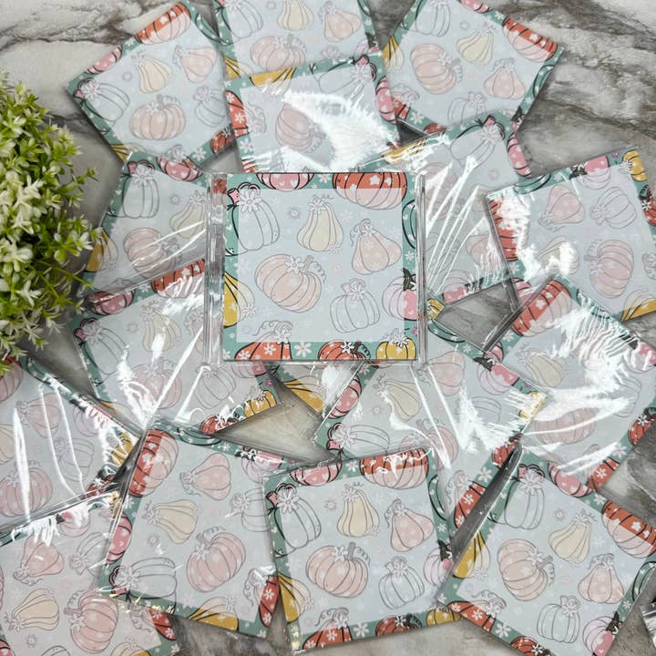 Hive Supply - Wholesale Sticky Notes - The Sticky Note Collection - Pumpkin Fall Floral1