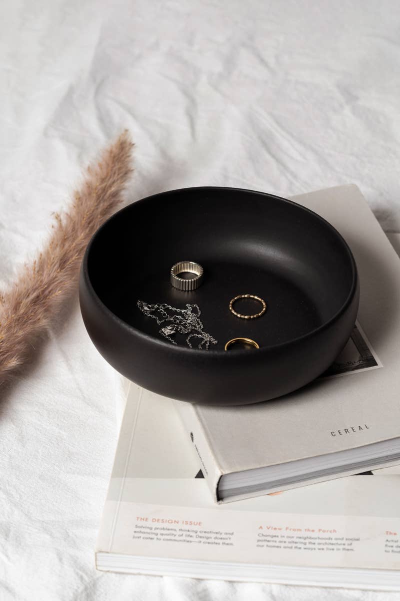 GHARYAN Stoneware & Olive Wood Tableware | Ships from USA - Wholesale Bowl - Handmade Stoneware Tapas Bowl | Ewa 5.9"4