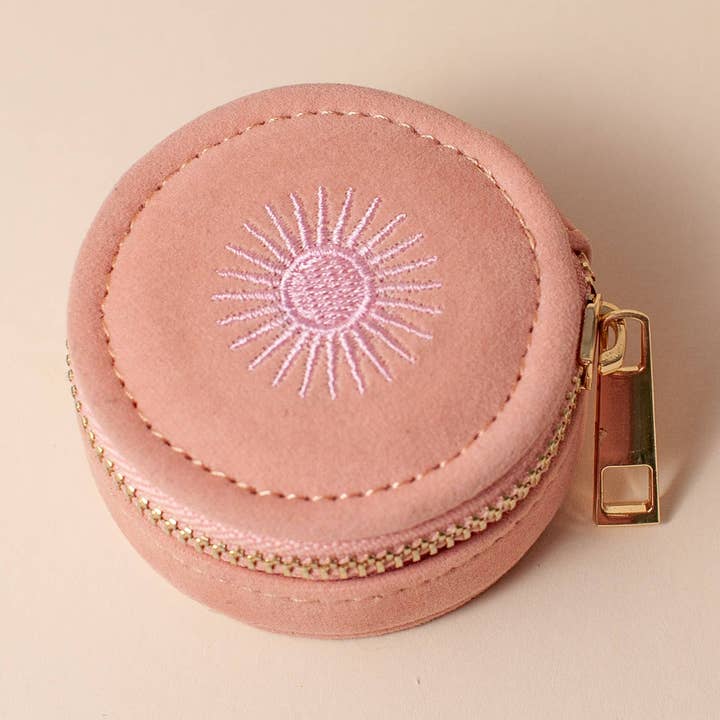 cai & jo USA - Wholesale Jewelry Box/Organizer - Mini Travel Jewellery Case in Rose0