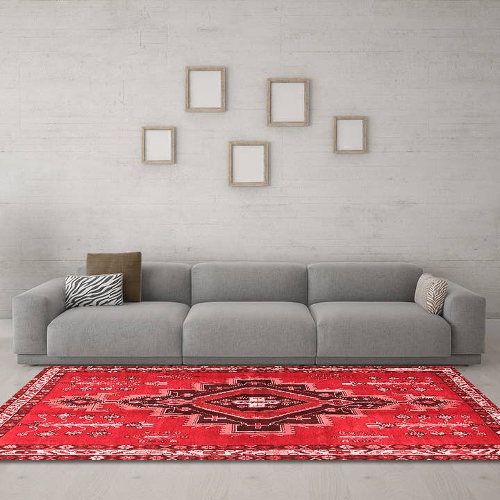 Machine Washable Persian Red Traditional Area Rugs for wholesale by Ahgly