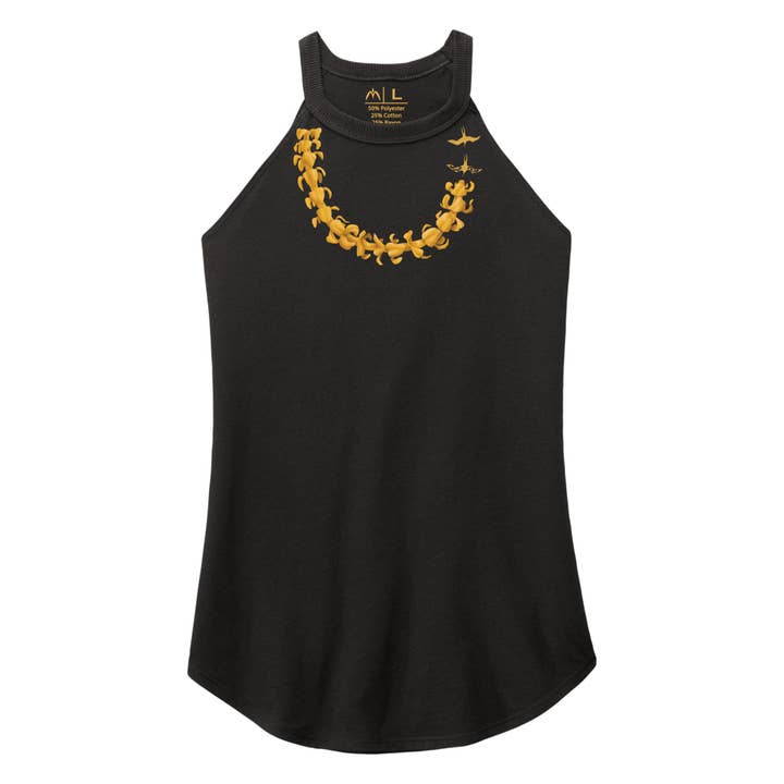 Puakenikeni Lei Rocker Tank for wholesale by Na Koa Brand