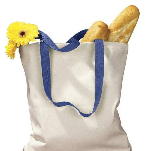 DressesMax - Wholesale Tote Bag - Women's - BAGedge Canvas Tote with Contrasting Handles BE010