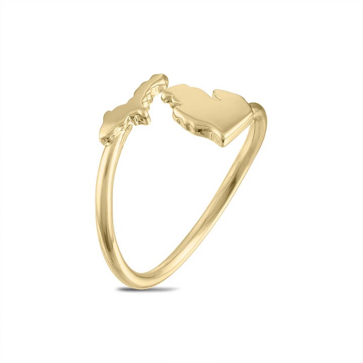 Stone Armory - Wholesale Band/Stacked Ring - Michigan Ring - Gold