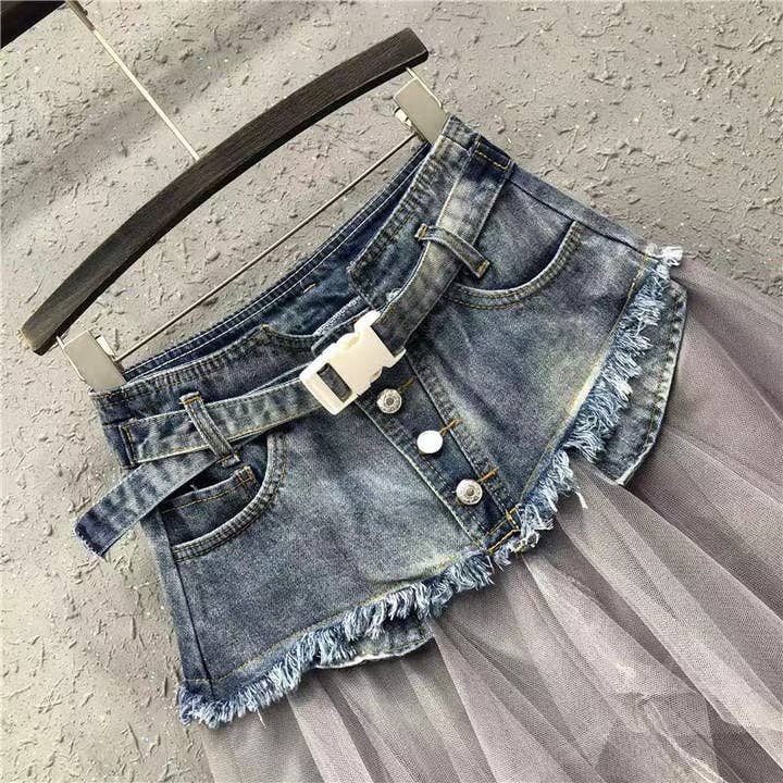 Miss Sparkling - Wholesale Skirt – Women’s - Denim tutu skirt3