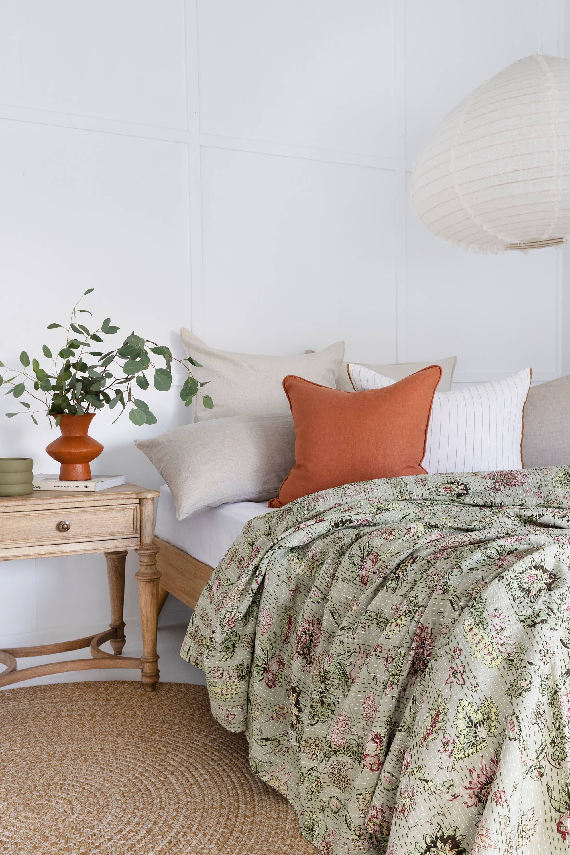 Linen Connections - Venta al por mayor Edredones acolchados - Manta colcha cubrecama india Kantha - Madras1