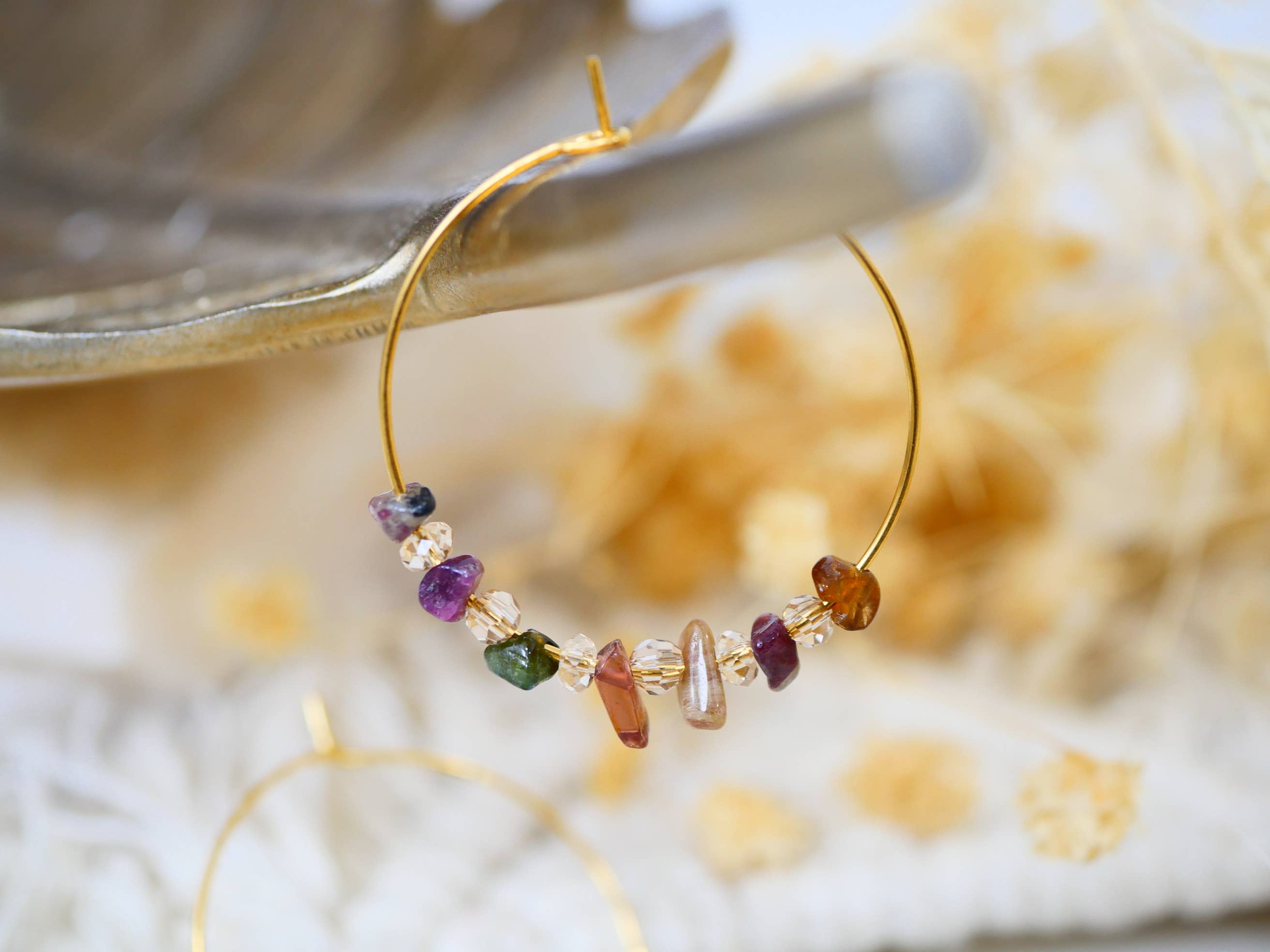 GINANDGER - Wholesale Hoop Earrings - EARRINGS TOURMALINE PRISCA2