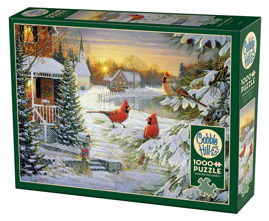 Outset Games and Cobble Hill Puzzles - Wholesale Puzzle - Adult - Sunset Cardinals 1000pc puzzle0