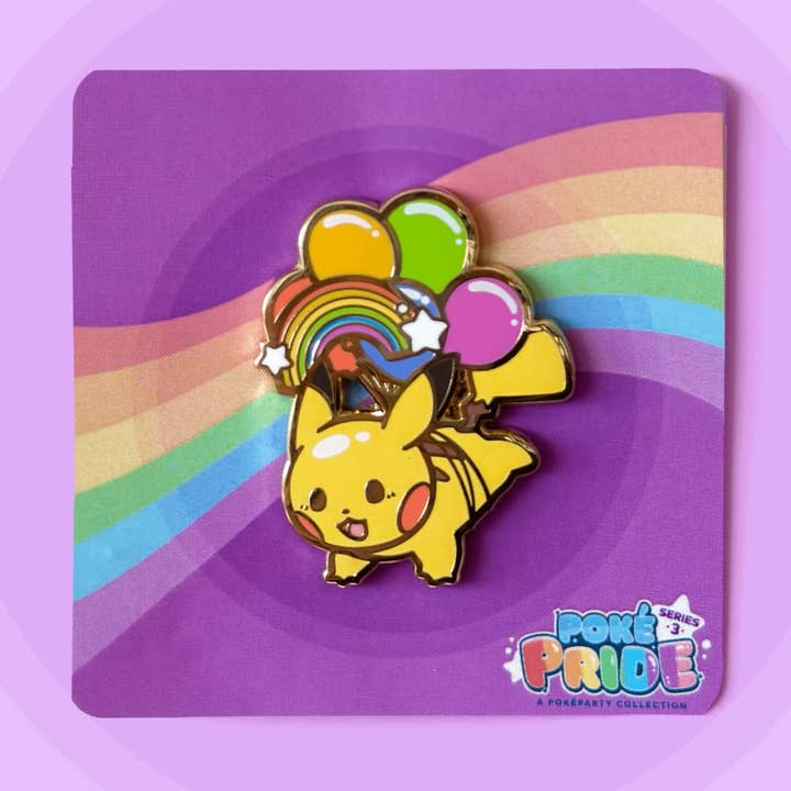 Pikachu PokéPRIDE Pin for wholesale by HeyyoJojo