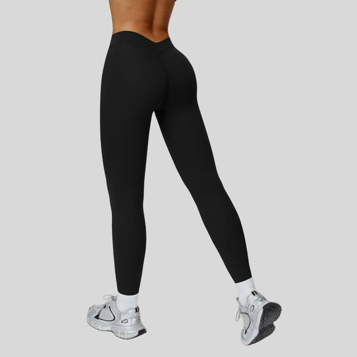 WONDERXFANS - Wholesale Athletic/Lounge Leggings - Women's - High-waisted V-neck leggings at the back18